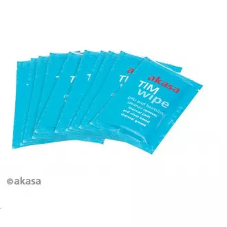 AKASA čistiace obrúsky AK-TCW-02, 10 ks, indiv. balené, vhlčené, citrus, na čistenie procesorov, graf. kariet AKASA čistiace obrúsky AK-TCW-02, 10 ks, indiv. balené, vhlčené, citrus, na čistenie procesorov, graf. kariet