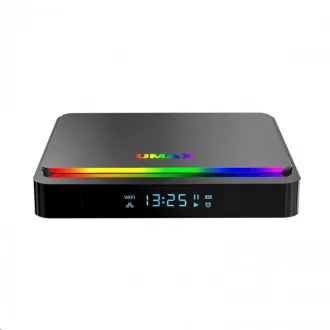 UMAX PC U-Box A9 - S905X3 4d core ARM Cortex A55, 4GB RAM, 32GB, ARM G31 MP22, HDMIddr, WiFi, BT, Android TV 9.0 Pie, RGB