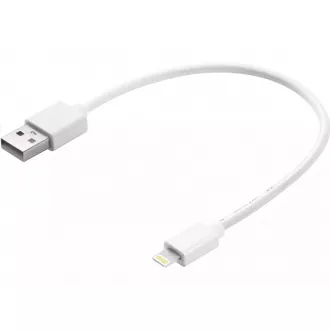 Sandberg dátový kábel USB-A -> Lightning, dĺžka 0, 2 m, biela
