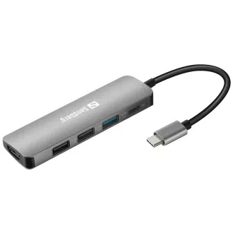 Sandberg dokovacia stanica USB-C -> HDMI + 3x USB + PD 100W