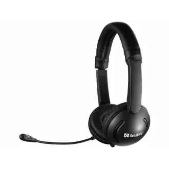 Sandberg náhlavná súprava SAVER s mikrofónom, 3, 5 mm jack, stereo, čierna Sandberg náhlavná súprava SAVER s mikrofónom, 3, 5 mm jack, stereo, čierna