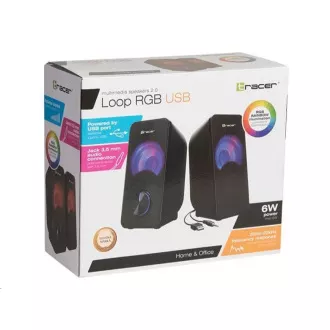 TRACER repro Loop 2.0, RGB, čierne, USB