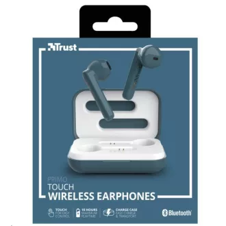 TRUST slúchadlá Primo Touch Bluetooth Wireless Earphones - blue