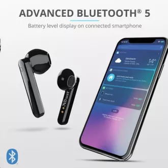 TRUST slúchadlá Primo Touch Bluetooth Wireless Earphones - black TRUST slúchadlá Primo Touch Bluetooth Wireless Earphones - black