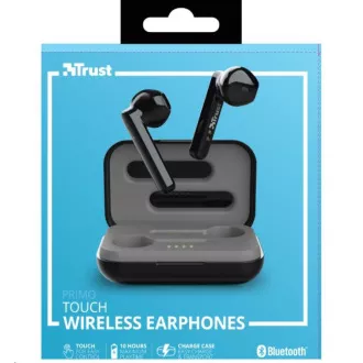 TRUST slúchadlá Primo Touch Bluetooth Wireless Earphones - black TRUST slúchadlá Primo Touch Bluetooth Wireless Earphones - black