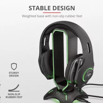 TRUST stojan na slúchadlá GXT 265 Cintar RGB Headset Stand