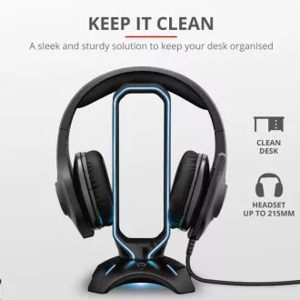 TRUST stojan na slúchadlá GXT 265 Cintar RGB Headset Stand