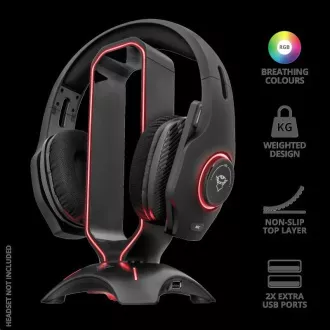 TRUST stojan na slúchadlá GXT 265 Cintar RGB Headset Stand