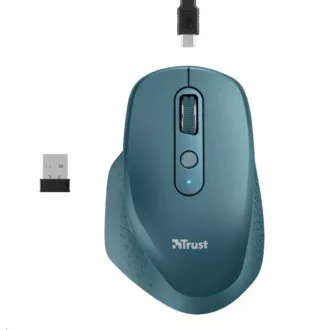 TRUST bezdrôtová Myš Ozaa Rechargeable Wireless Mouse - blue TRUST bezdrôtová Myš Ozaa Rechargeable Wireless Mouse - blue