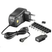 Goobay Univerzálny napájací adaptér 230V/3-12V jednosmerný 600mA