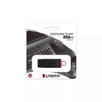 Kingston 256GB USB3.2 Gen1 DataTraveler Exodia (Black + Pink)