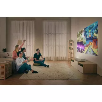 Optoma Laser projection TV CinemaX P2 (DLP, LASER, FULL 3D, UHD, 3000 ANSI, HDMI, RJ45, 2x10W speaker)
