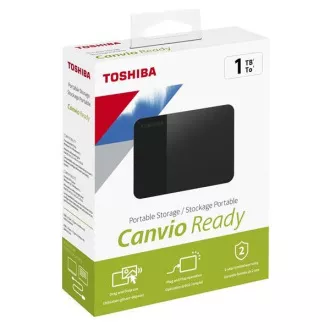 TOSHIBA Externý HDD CANVIO READY (NEW) 1TB, USB 3.2 Gen 1, čierna / black TOSHIBA Externý HDD CANVIO READY (NEW) 1TB, USB 3.2 Gen 1, čierna / black