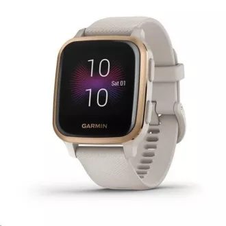 Garmin GPS športové hodinky Venu Sq Music, RoseGold/Sand Band