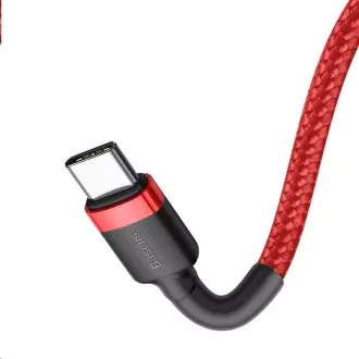 Baseus Cafule Series nabíjací / dátový kábel USB-C na USB-C PD2.0 60W Flash 2m, červená