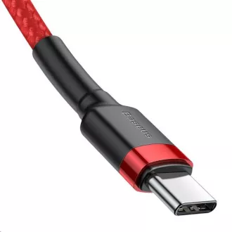 Baseus Cafule Series nabíjací / dátový kábel USB-C na USB-C PD2.0 60W Flash 2m, červená