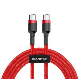 Baseus Cafule Series nabíjací / dátový kábel USB-C na USB-C PD2.0 60W Flash 1m, červená Baseus Cafule Series nabíjací / dátový kábel USB-C na USB-C PD2.0 60W Flash 1m, červená