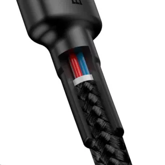 Baseus Cafule Series nabíjací / dátový kábel USB-C na USB-C PD2.0 60W Flash 1m, šedá-čierna