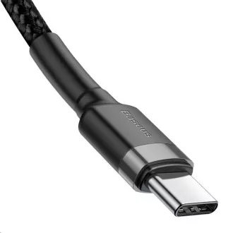Baseus Cafule Series nabíjací / dátový kábel USB-C na USB-C PD2.0 60W Flash 2m, šedá-čierna Baseus Cafule Series nabíjací / dátový kábel USB-C na USB-C PD2.0 60W Flash 2m, šedá-čierna