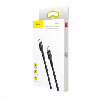 Baseus Cafule Series nabíjací / dátový kábel USB-C na USB-C PD2.0 60W Flash 2m, šedá-čierna Baseus Cafule Series nabíjací / dátový kábel USB-C na USB-C PD2.0 60W Flash 2m, šedá-čierna