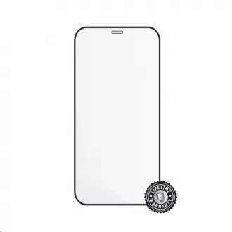 Screenshield ochrana displeja Tempered Glass pre APPLE iPhone 12 6.1", (full cover), čierna