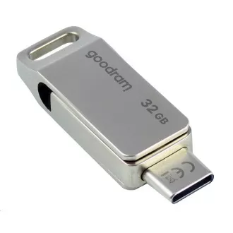 GOODRAM Flash Disk 32GB ODA3, USB 3.2, strieborná