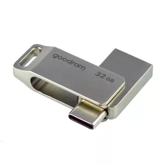 GOODRAM Flash Disk 32GB ODA3, USB 3.2, strieborná