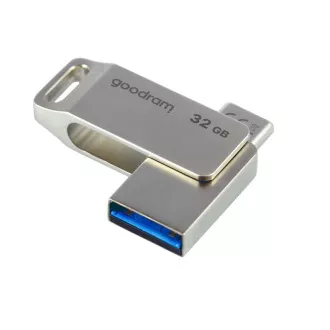 GOODRAM Flash Disk 32GB ODA3, USB 3.2, strieborná
