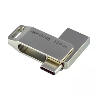 GOODRAM Flash Disk 128GB ODA3, USB 3.2, strieborná