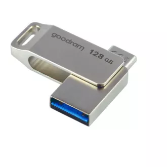 GOODRAM Flash Disk 128GB ODA3, USB 3.2, strieborná