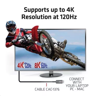 Club3D Kábel Ultra Rýchly HDMI™ Certifikovaný AOC Kábel 8K60Hz, 4K120Hz, 10m