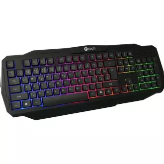 C-TECH klávesnica Arcus (GKB-15), casual gaming, CZ/SK, dúhové podsvietenie, USB C-TECH klávesnica Arcus (GKB-15), casual gaming, CZ/SK, dúhové podsvietenie, USB