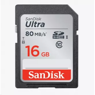 SanDisk SDHC karta 16GB Ultra (80MB/s Class 10 UHS-I) SanDisk SDHC karta 16GB Ultra (80MB/s Class 10 UHS-I)