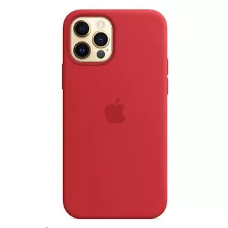APPLE iPhone 12/12 Pre Silicone Case with MagSafe - (PRODUCT) Red