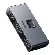 Baseus Matrix HDMI Splitter 2v1/1v2 sivá