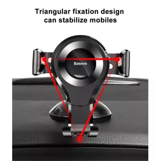 Baseus Osculum Type Gravity držiak do auta (na palubnú dosku), čierna