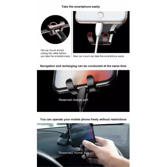 Baseus Osculum Type Gravity držiak do auta (na palubnú dosku), čierna