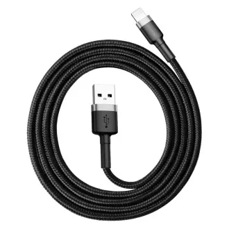 Baseus Cafule nabíjací / dátový kábel USB na Lightning 2, 4A 0, 5m, šedá-čierna