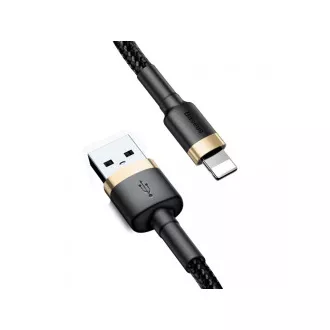 Baseus Cafule nabíjací / dátový kábel USB na Lightning 2, 4A 3m, zlatá-čierna
