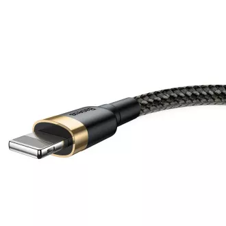 Baseus Cafule nabíjací / dátový kábel USB na Lightning 2, 4A 3m, zlatá-čierna