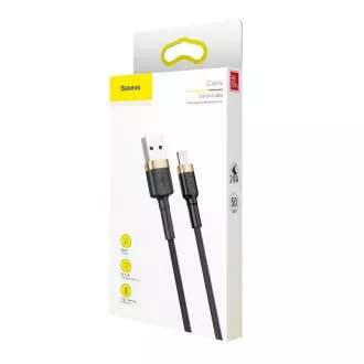 Baseus Cafule nabíjací / dátový kábel USB na Lightning 2, 4A 3m, zlatá-čierna