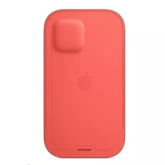 APPLE iPhone 12 | 12 Pre Leather Sleeve with MagSafe - Pink Citrus