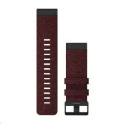 Garmin remienok pre fenix6X - QuickFit 26, nylonový, červený, čierna pracka