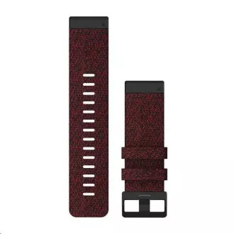 Garmin remienok pre fenix6X - QuickFit 26, nylonový, červený, čierna pracka Garmin remienok pre fenix6X - QuickFit 26, nylonový, červený, čierna pracka