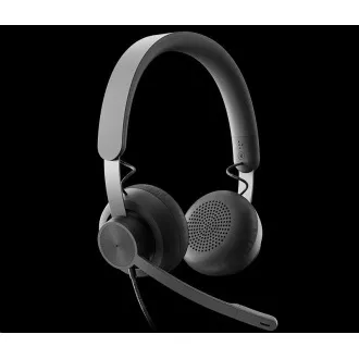 Logitech slúchadlá s mikrofónom Zone Wired Headset Graphite - EMEA
