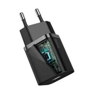Baseus Super SI set adaptéra USB-C 20W a kábla USB-C do Lightning 1m, čierna Baseus Super SI set adaptéra USB-C 20W a kábla USB-C do Lightning 1m, čierna