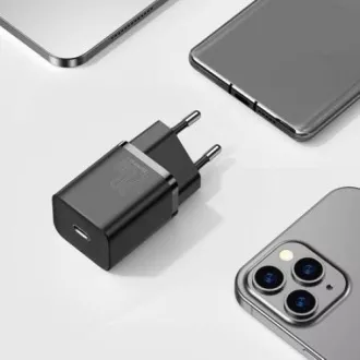 Baseus Super SI set adaptéra USB-C 20W a kábla USB-C do Lightning 1m, čierna Baseus Super SI set adaptéra USB-C 20W a kábla USB-C do Lightning 1m, čierna