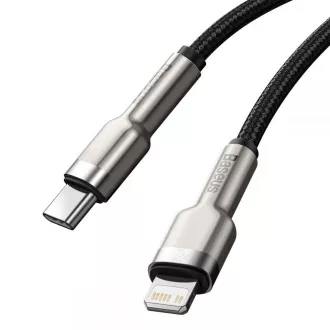 Baseus Cafule Series nabíjací / dátový kábel USB-C na Lightning PD 20W 1m, čierna