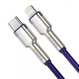 Baseus Cafule Series nabíjací / dátový kábel USB-C na Lightning PD 20W 1m, fialová