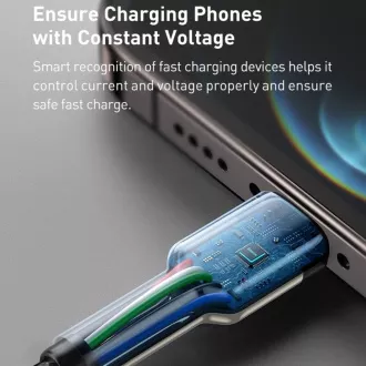 Baseus Cafule Series nabíjací / dátový kábel USB-C na Lightning PD 20W 2m, čierna